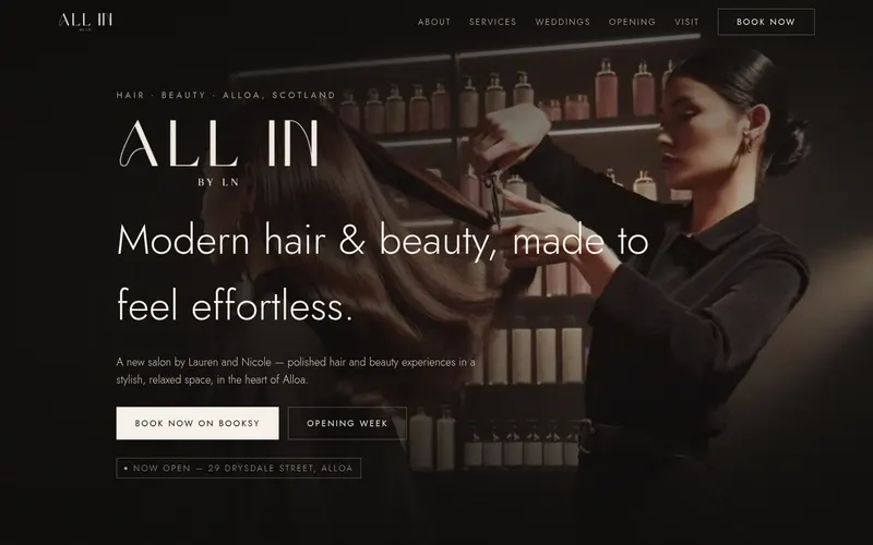 All In By LN homepage