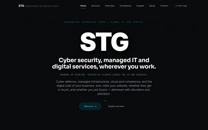 STG (Swanswater Technology Group) homepage